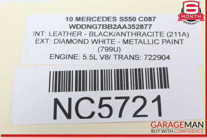 07-14 Mercedes W221 S550 S400 Trunk Release Remote Open Close Module Unit OEM