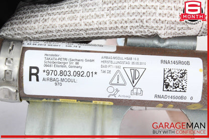 10-16 Porsche Panamera 970 Right Side Roof Curtain Airbag Air Bag 97080309201 OEM
