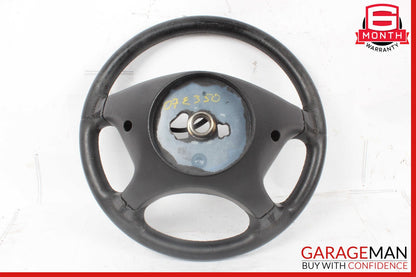 06-09 Mercedes W211 E350 CLS500 4 Spoke Steering Wheel Leather Black OEM