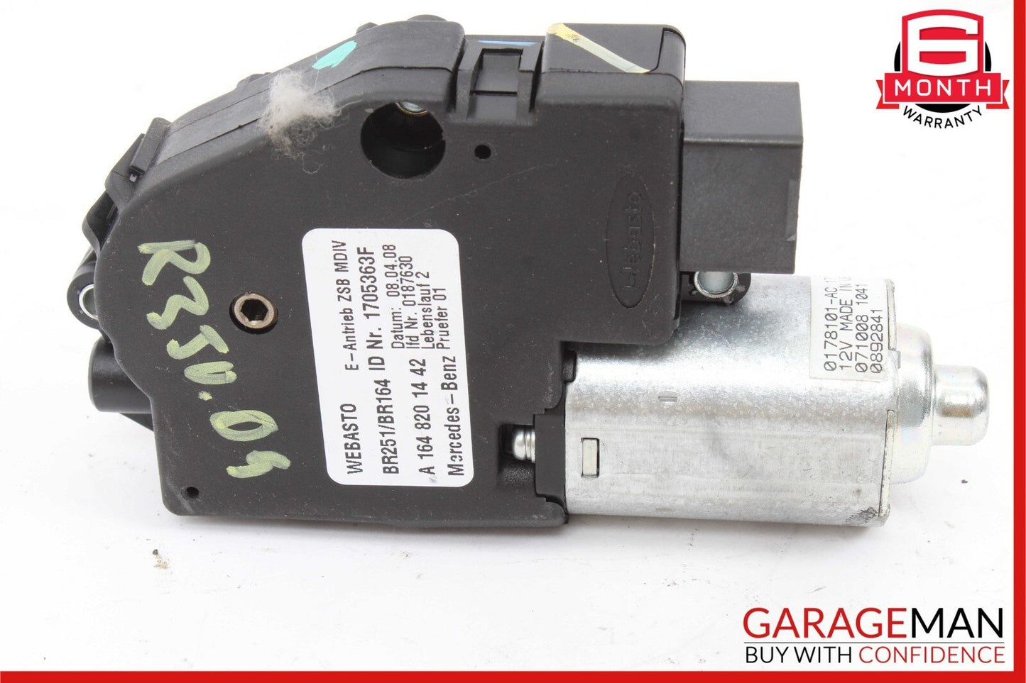 06-12 Mercedes W251 R350 ML550 Panoramic Sunroof Sun Roof Motor 1648201442 OEM