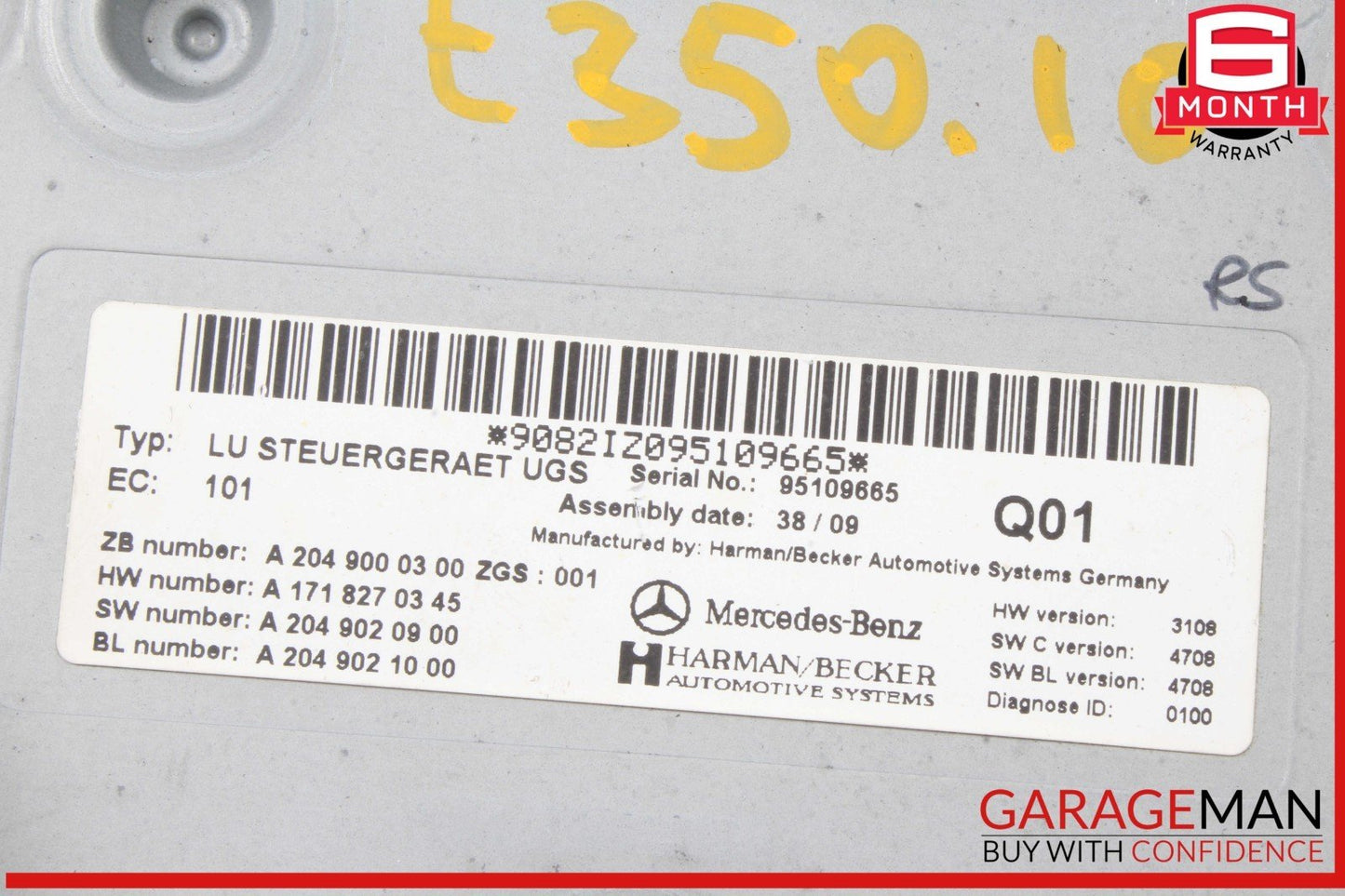 Mercedes W212 E350 R350 Communication Interface Module 2049000300 OEM