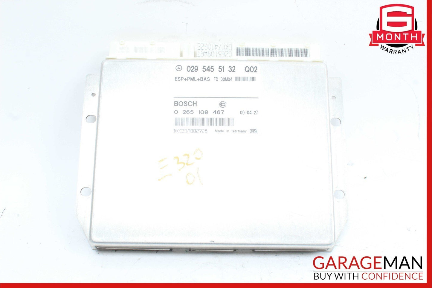 00-01 Mercedes W210 E320 ESP PML BAS Brake Control Module Unit 0295455132 OEM