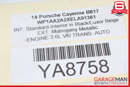 11-17 Porsche Cayenne 958 Rear Right Lower Control Arm OEM