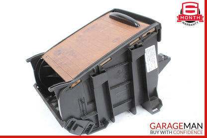 06-11 Mercedes W219 CLS500 Rear Center Console Armrest Cupholder Cup Holder Wood