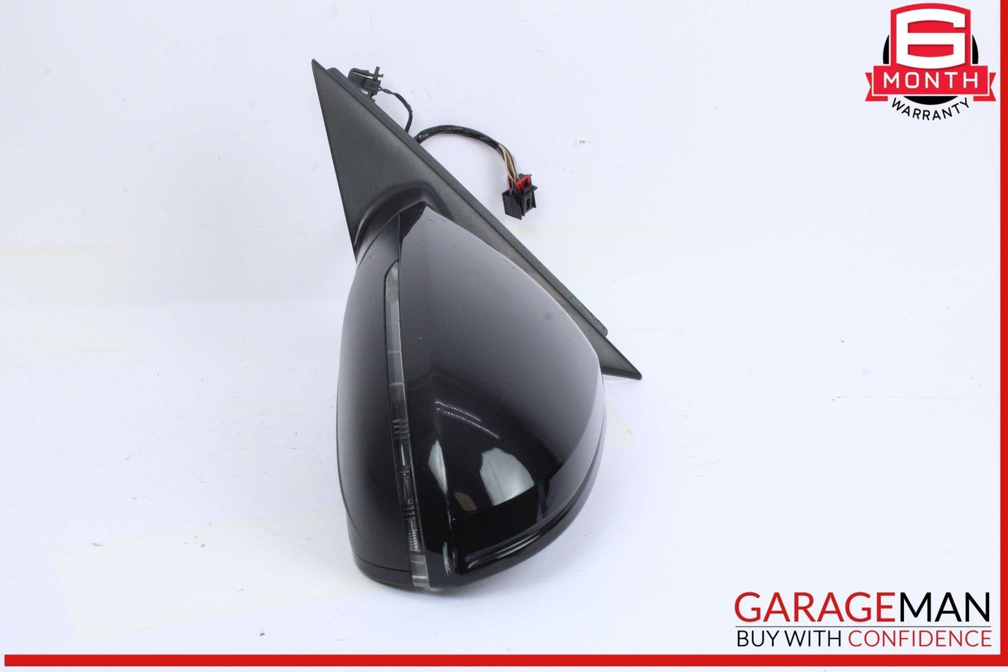 12-18 Audi A6 Front Left Driver Side Door Rear View Mirror Black 4G1857409BE OEM