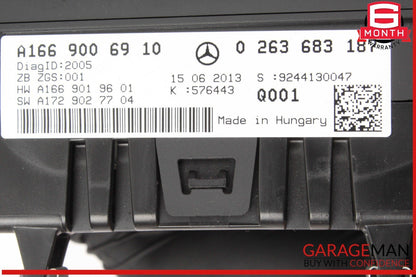 13-16 Mercedes X166 GL450 4MATIC Speedometer Instrument Cluster Gauge OEM