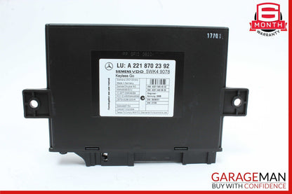 07-10 Mercedes W216 CL550 CL600 S550 S63 AMG Keyless Go Control Module Unit OEM