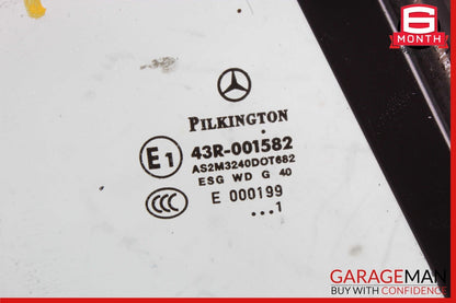 12-20 Mercedes R172 SLK350 Rear Right Side Door Quarter Window Glass OEM