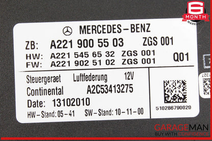 07-14 Mercedes W221 S400 Hybrid Airmatic Air Suspension Control Module OEM