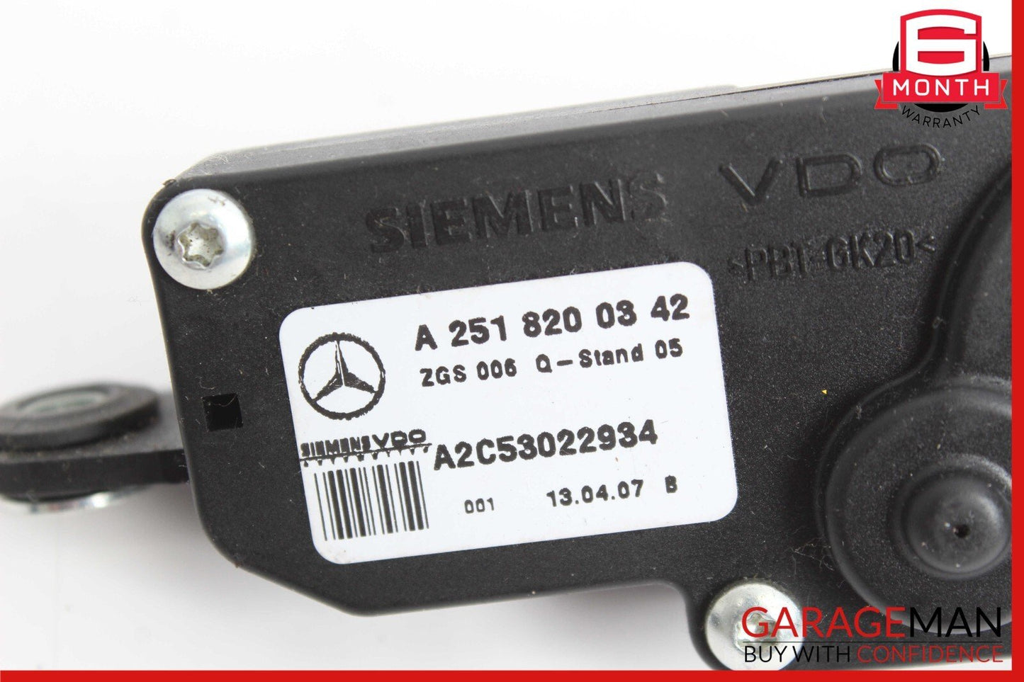 06-13 Mercedes W251 R350 R320 Rear Left Side Quarter Window Motor 2518201942 OEM