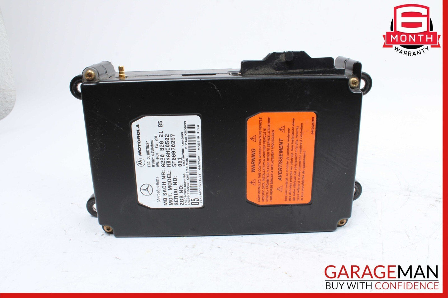 00-06 Mercedes W163 ML320 ML500 Voice Phone Communication Control Module OEM