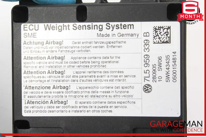 03-10 Porsche Cayenne 955 957 Weight Sensor Control Module Unit 7L5959339B OEM