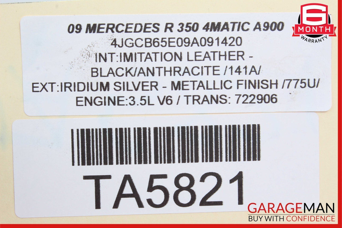 06-13 Mercedes W251 R350 R500 R550 Airmatic Air Suspension Compressor Pump