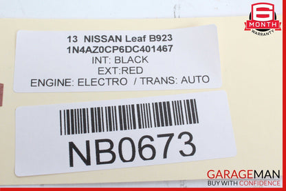 12-16 Nissan Leaf Center Cup Holder Trim OEM 689T2-3NF0A