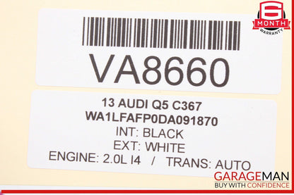 13-17 Audi Q5 Rear Roof Upper Exterior Shark Fin Antenna 8R0035503G White OEM