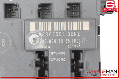 01-07 Mercedes W203 C230 Front Left Side Door Control Module 2038201585 OEM