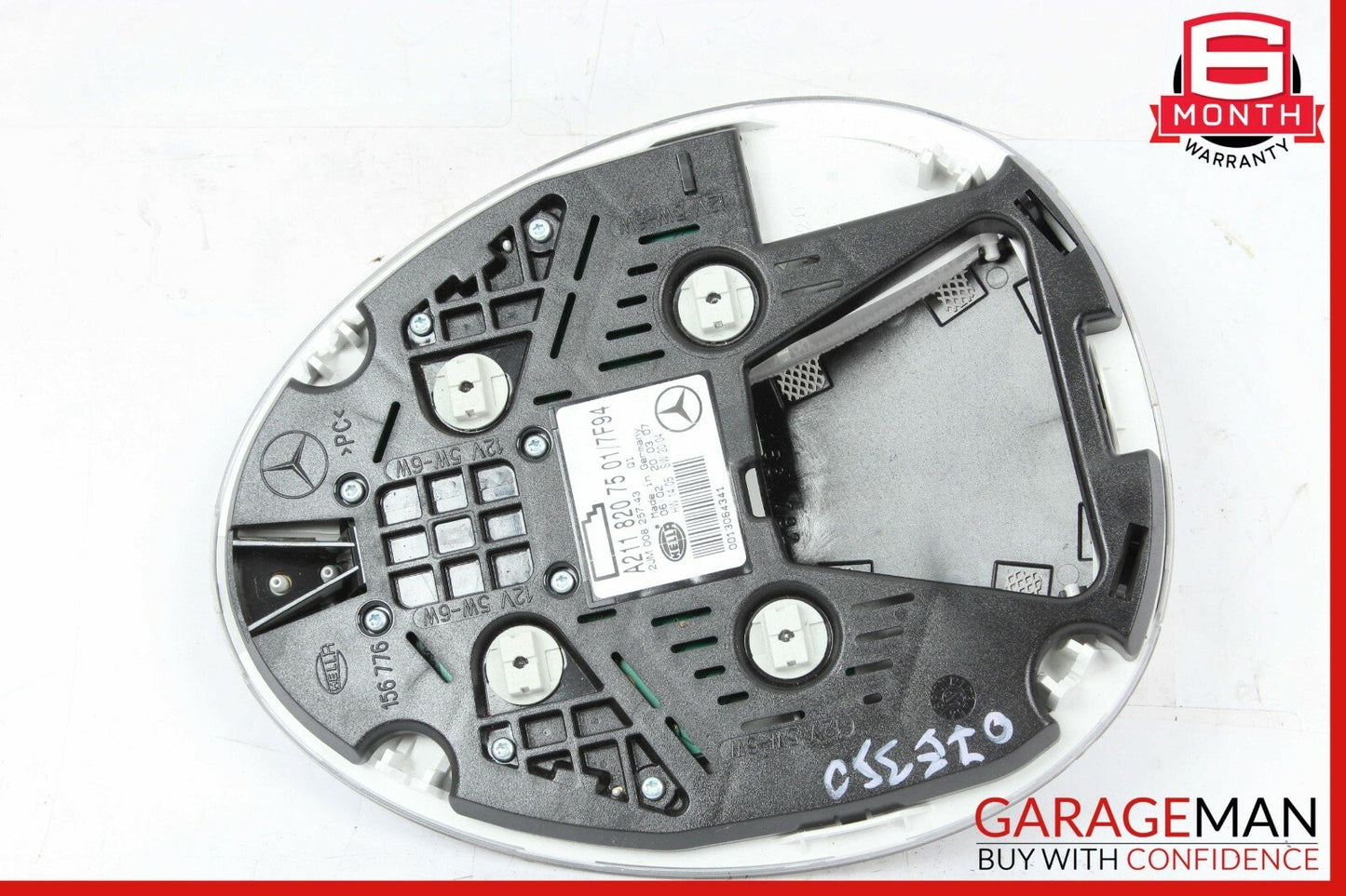 06-11 Mercedes W211 E350 CLS550 Rear Overhead Dome Light Gray 2118207501 OEM