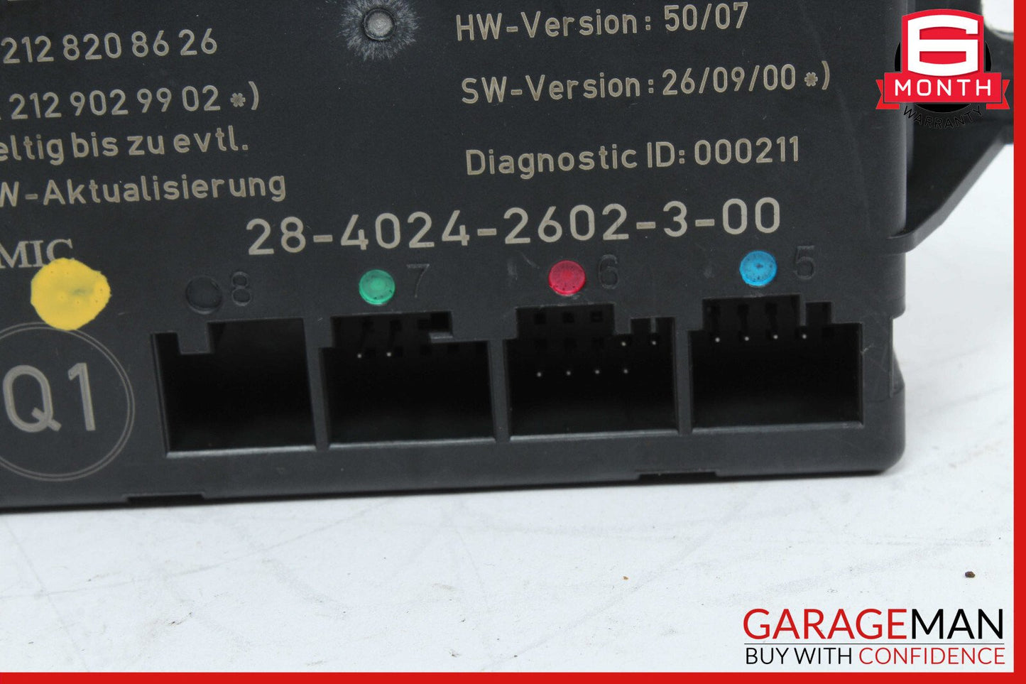 08-18 Mercedes W204 C250 Rear Right Side Door Control Module 2129004006 OEM