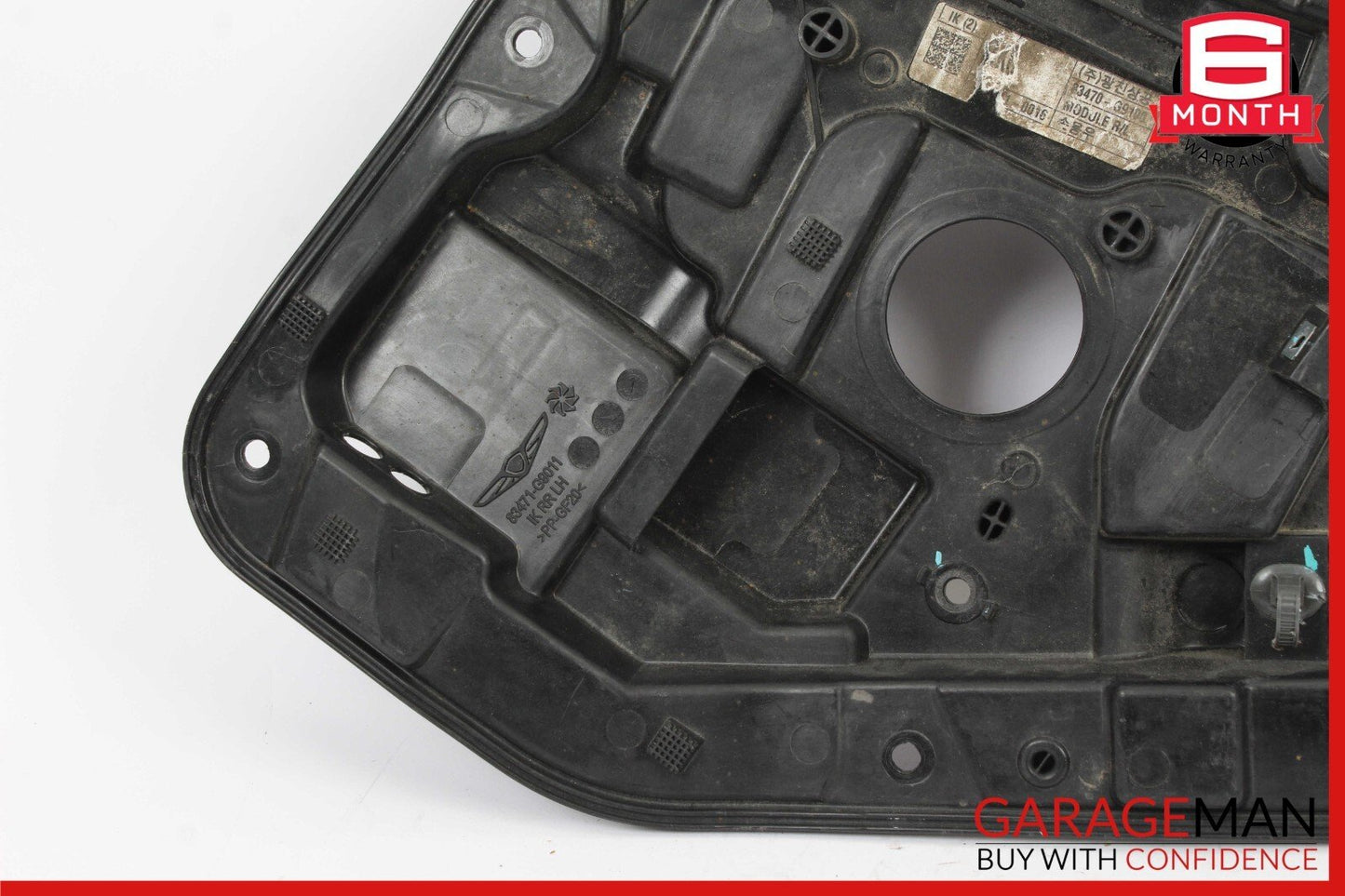 19-23 Genesis G70 Rear Left Side Door Window Regulator Plate w/o Motor OEM