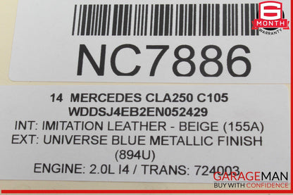 14-19 Mercedes W117 CLA250 Front Left Driver Side Door Lock Latch Actuator OEM