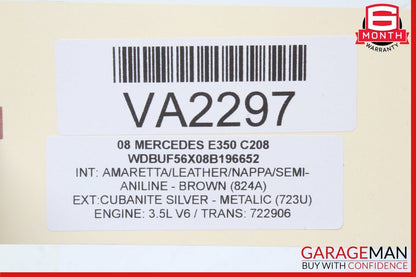 03-09 Mercedes W211 E350 E550 E63 Rear Left Door Window Regulator Motor Unit OEM