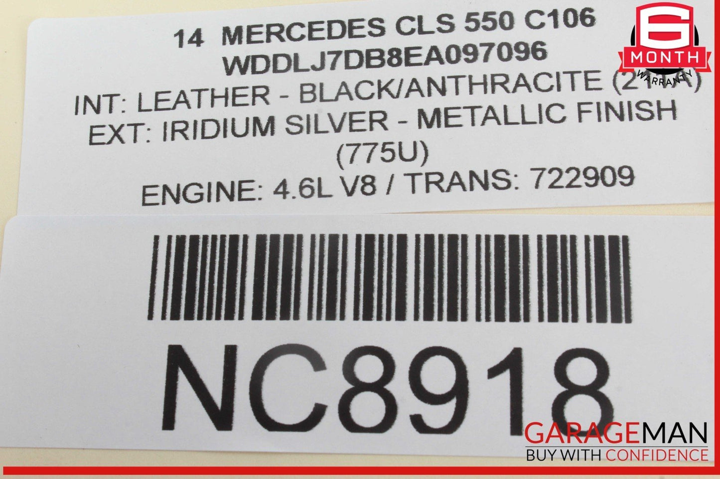 12-18 Mercedes W218 CLS550 CLS400 Rear Right Side Door Lock Latch Actuator OEM