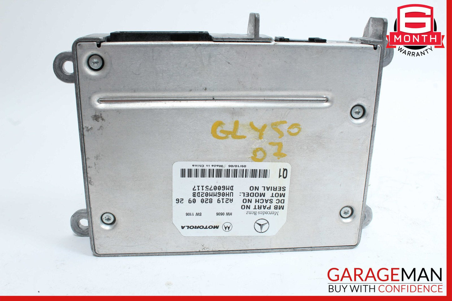 06-12 Mercedes X164 GL450 E350 Communication Control Module 2198200926 OEM