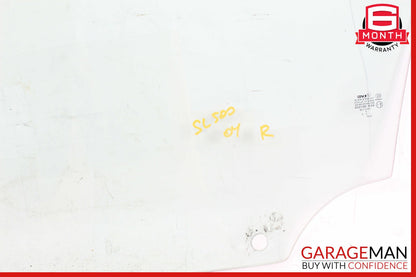 03-12 Mercedes R230 SL500 SL55 AMG Front Right Side Door Window Glass Clear