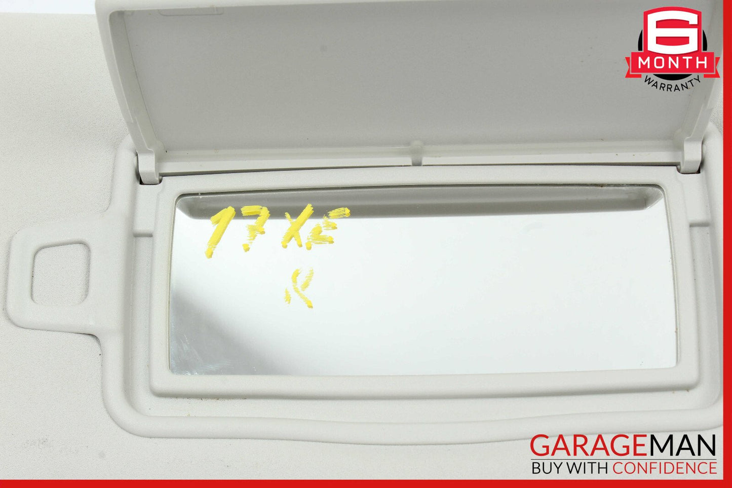 17-19 Jaguar XE Front Right Passenger Side Sunvisor Sun Visor Gray OEM