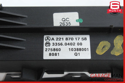 07-14 Mercedes W221 S550 CL600 Instrument Cluster Control Switch 2218701758 OEM