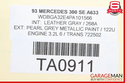 92-93 Mercedes W140 300SE ECU ECM Engine Control Module Unit 0145456132 OEM