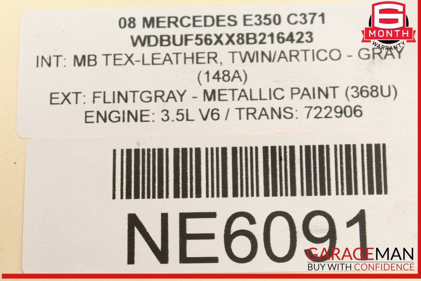 05-15 Mercedes W211 E350 GL450 Air Injection Smog Pump 0001405185 OEM