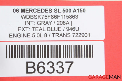 03-08 Mercedes R230 SL500 SL600 ESP Off Console Blank Filler Switch Button OEM