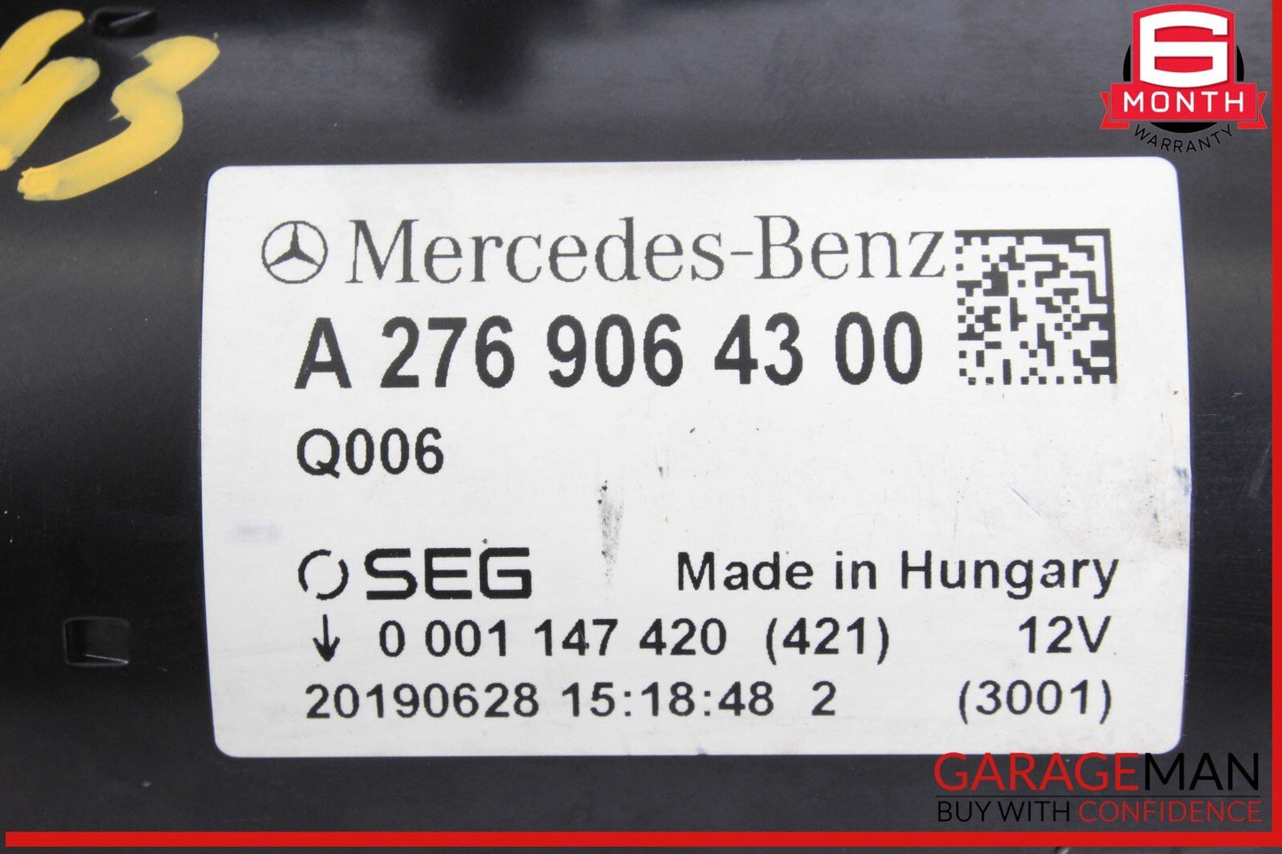 16-20 Mercedes R172 SLC43 AMG GLE350 Engine Starter Motor Bosch 2769064300 OEM