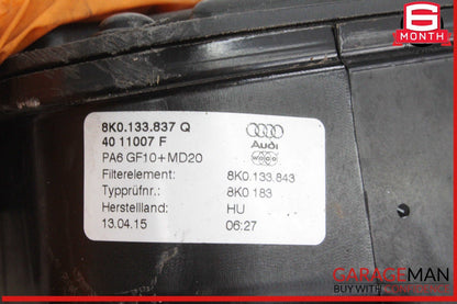 13-17 Audi Q5 SQ5 S4 S5 Air Intake Cleaner Filter Box Housing 8K0133837Q OEM