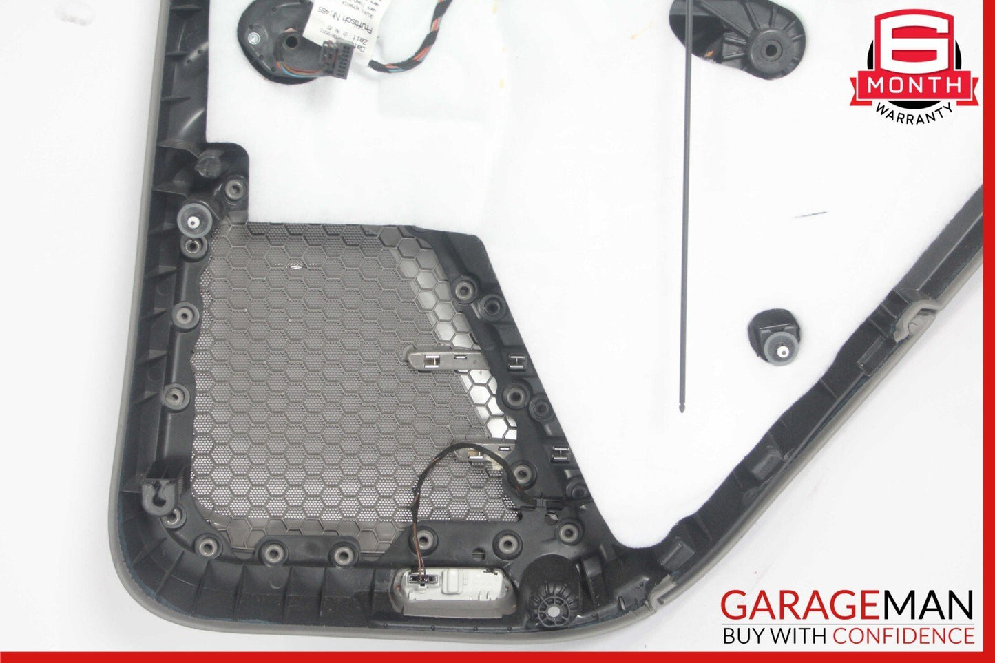 11-17 Porsche Cayenne 958 Rear Left Side Interior Door Trim Panel Assy Gray