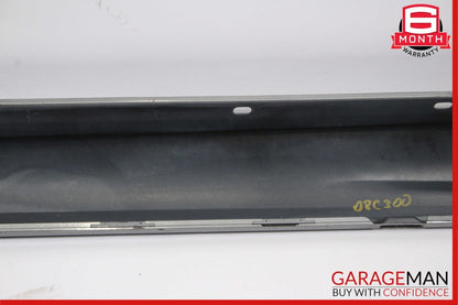 08-14 Mercedes W204 C300 C350 Left Side Skirt Rocker Moulding Cover Panel Silver