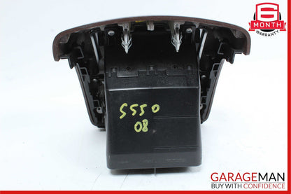 07-13 Mercedes W221 S550 Rear Center Console AC A/C Air Vent Trim Panel Wood OEM