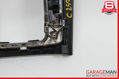 08-15 Mercedes W204 C250 Center Console Shifter Trim Cover Panel Bezel Wood Assy