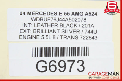 03-06 Mercedes W211 E55 AMG CLS55 AMG Radiator Cooling Hose Line OEM