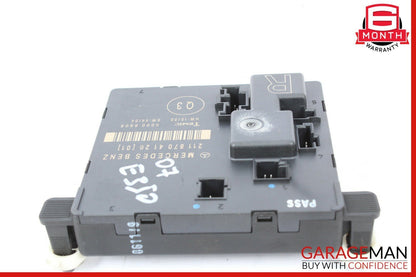 03-09 Mercedes W211 E350 E500 E63 AMG Rear Right Side Door Control Module Unit