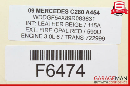 08-14 Mercedes W204 C300 AC A/C Heater Blower Motor Fan OEM