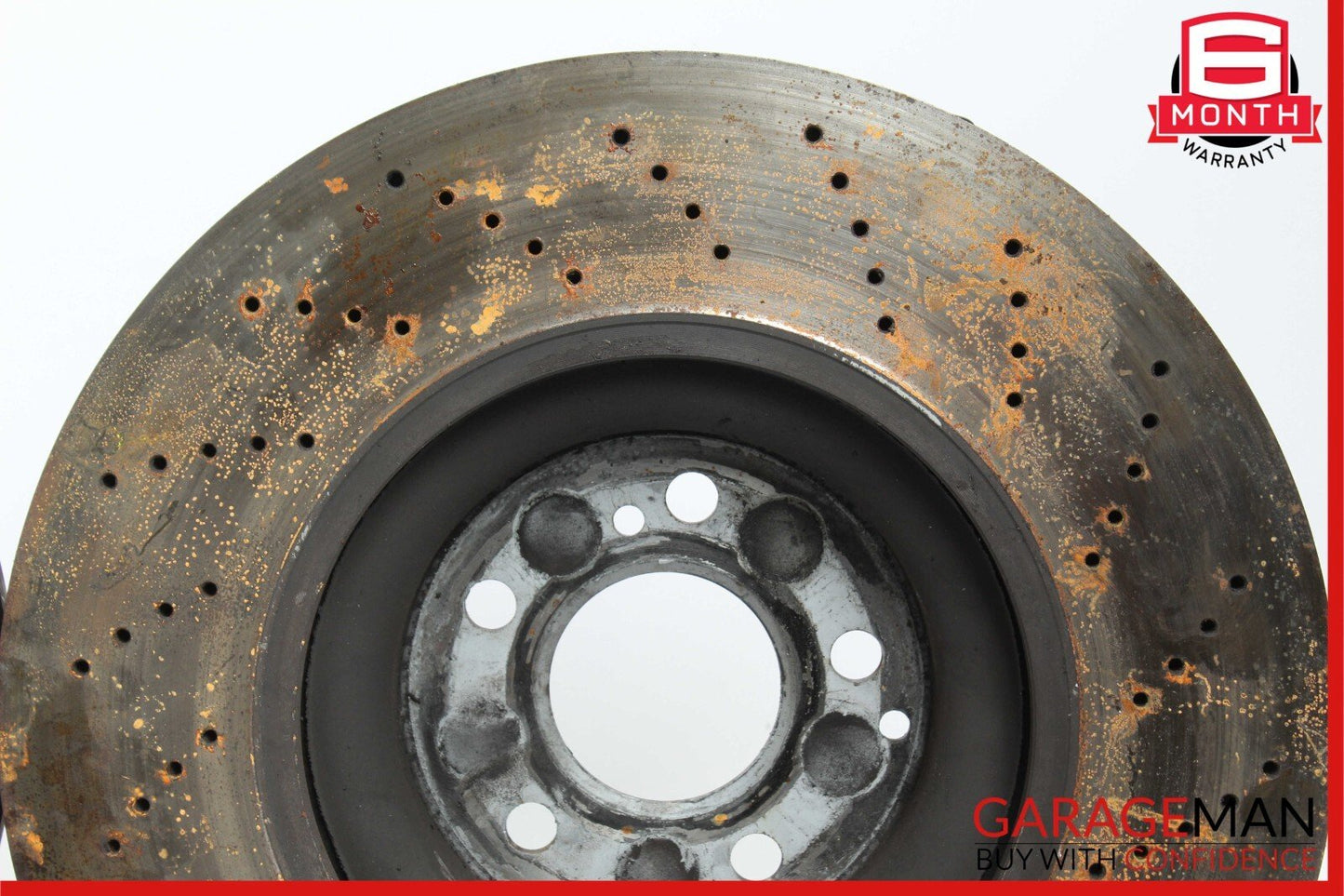 08-14 MERCEDES W204 C63 AMG REAR RIGHT & LEFT SIDE BRAKE ROTOR DISC SET OEM