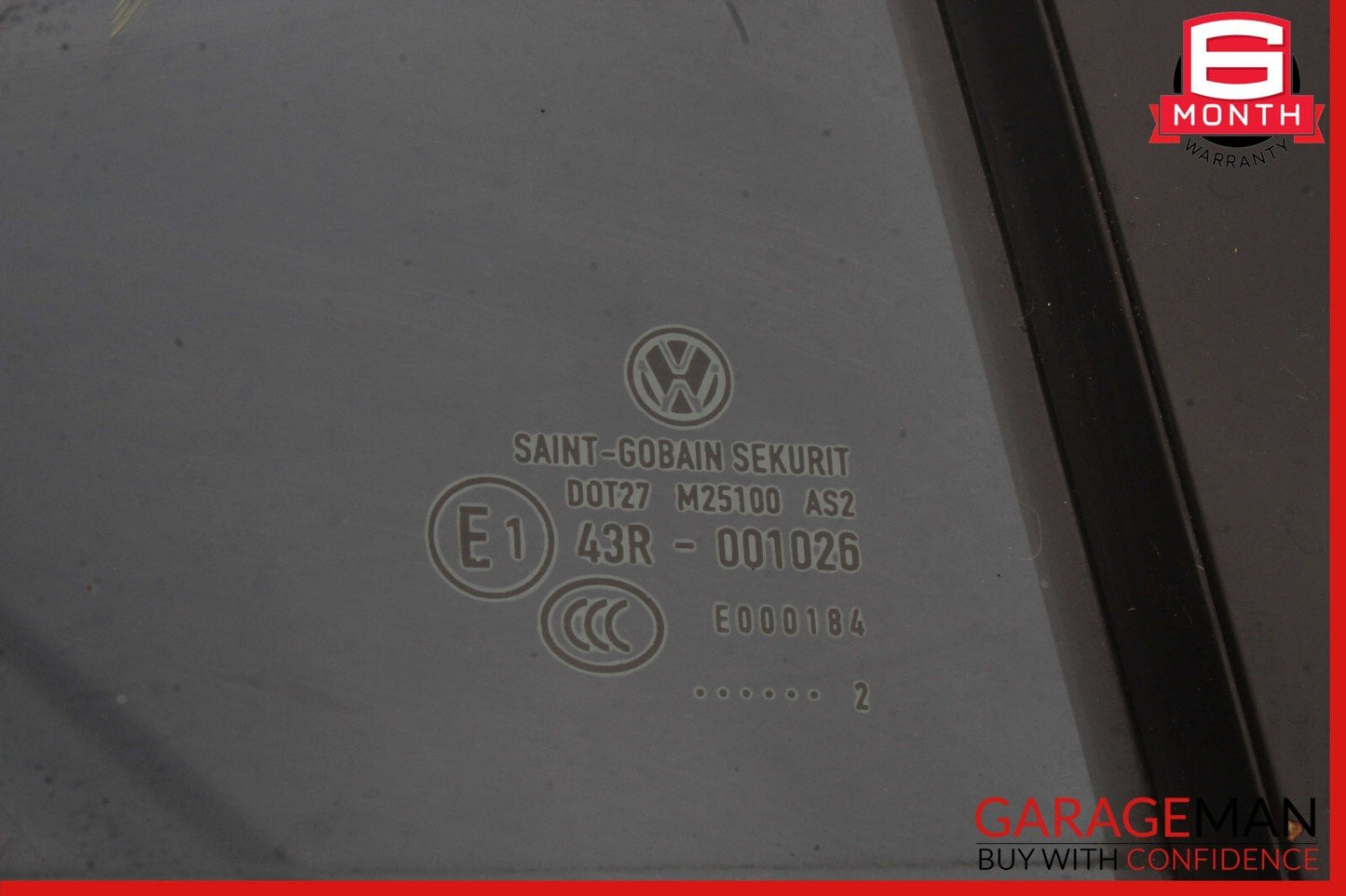 09-17 Volkswagen CC Rear Right Passenger Side Door Quarter Window Glass OEM