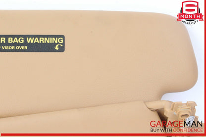 03-10 Porsche Cayenne 955 957 Front Right Side Sunvisor Sun Visor Shade Brown