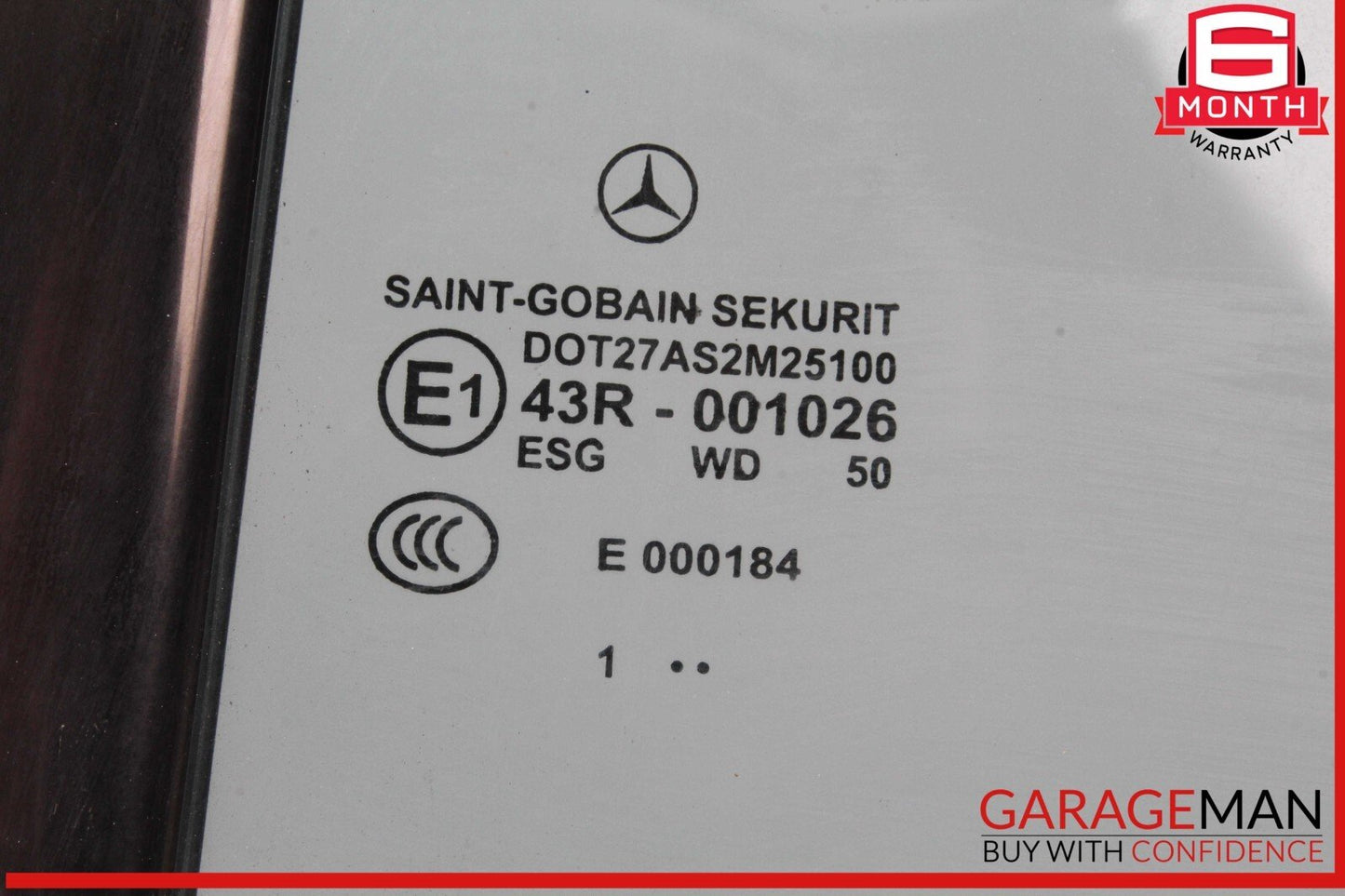 12-18 Mercedes W218 CLS550 Rear Left Driver Side Quarter Door Window Glass OEM