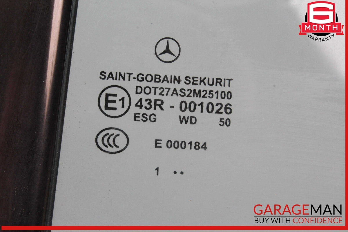 12-18 Mercedes W218 CLS550 Rear Left Driver Side Quarter Door Window Glass OEM