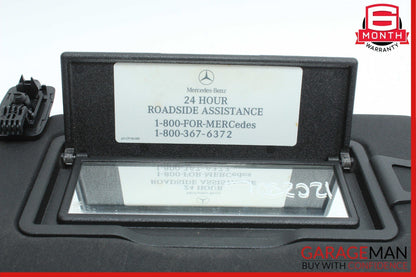08-14 Mercedes W204 C250 C300 Front Left Side Sun Visor Sunvisor Shade Black OEM