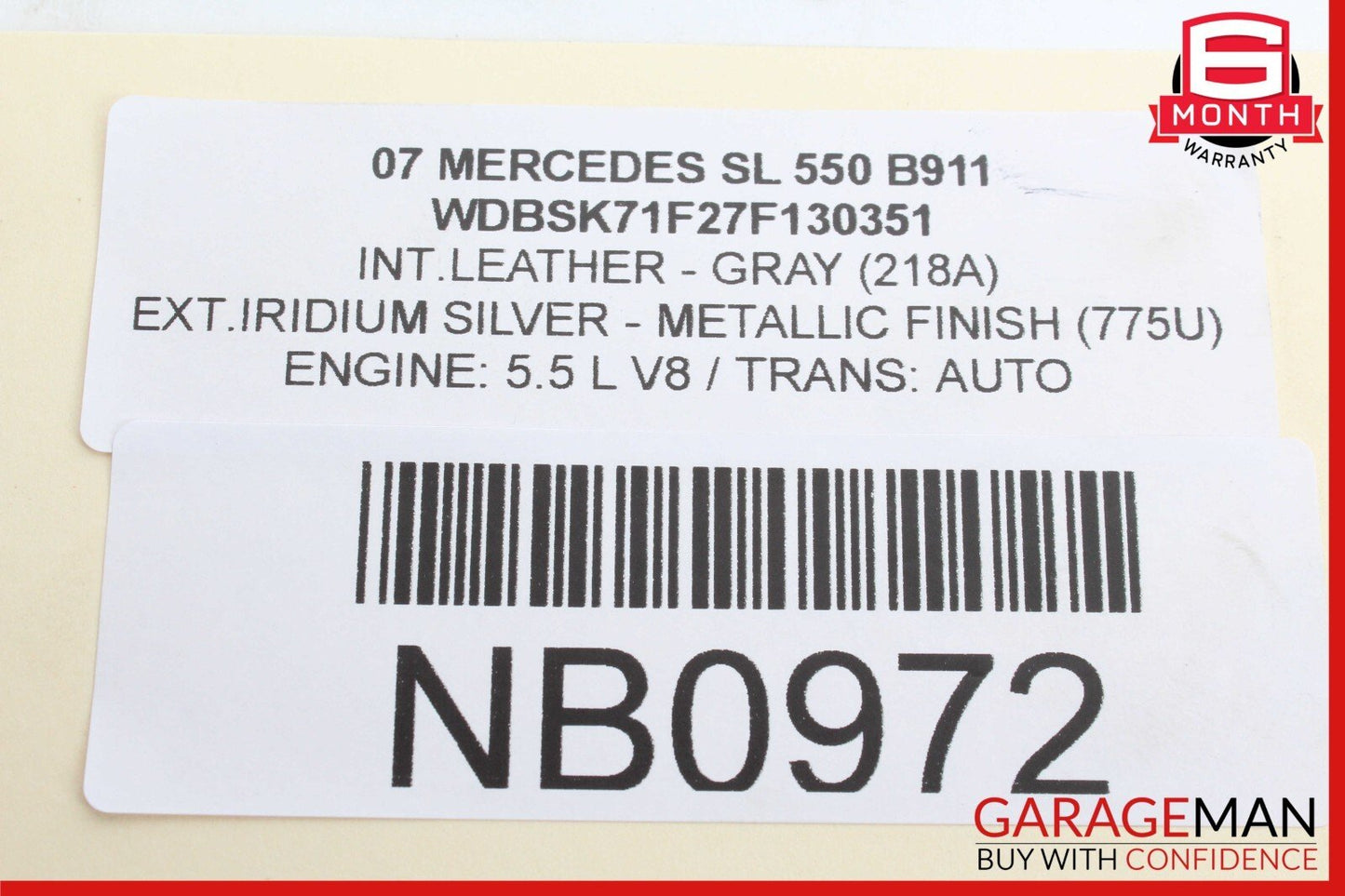 03-12 Mercedes R230 SL550 SL500 E350 CLS550 Rear Right Side Upper Control Arm