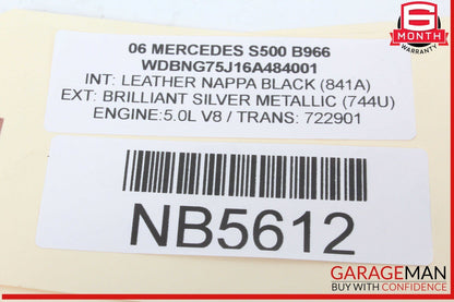06-10 Mercedes W220 S500 S550 CLS550 R500 Engine Starter Motor 0061510601